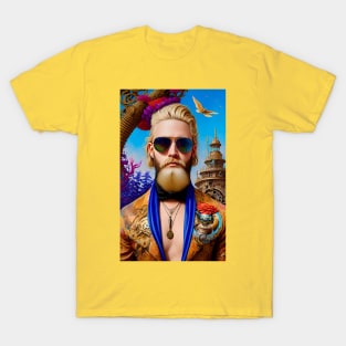 Steampunk Blonde Man T-Shirt